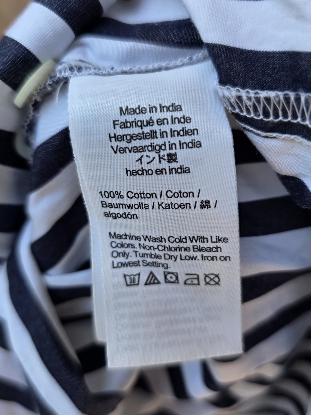 Madewell Blue and White Striped Button-Up Shirt - Picture 15 of 16